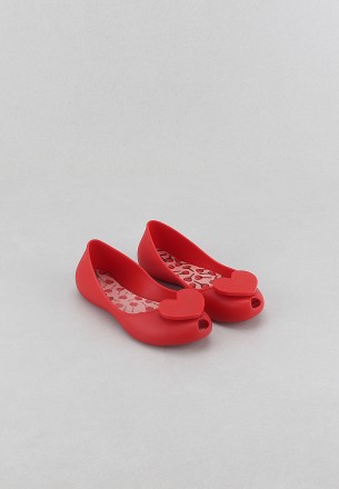 حذاء زاكسي فلات للأطفال أحمر